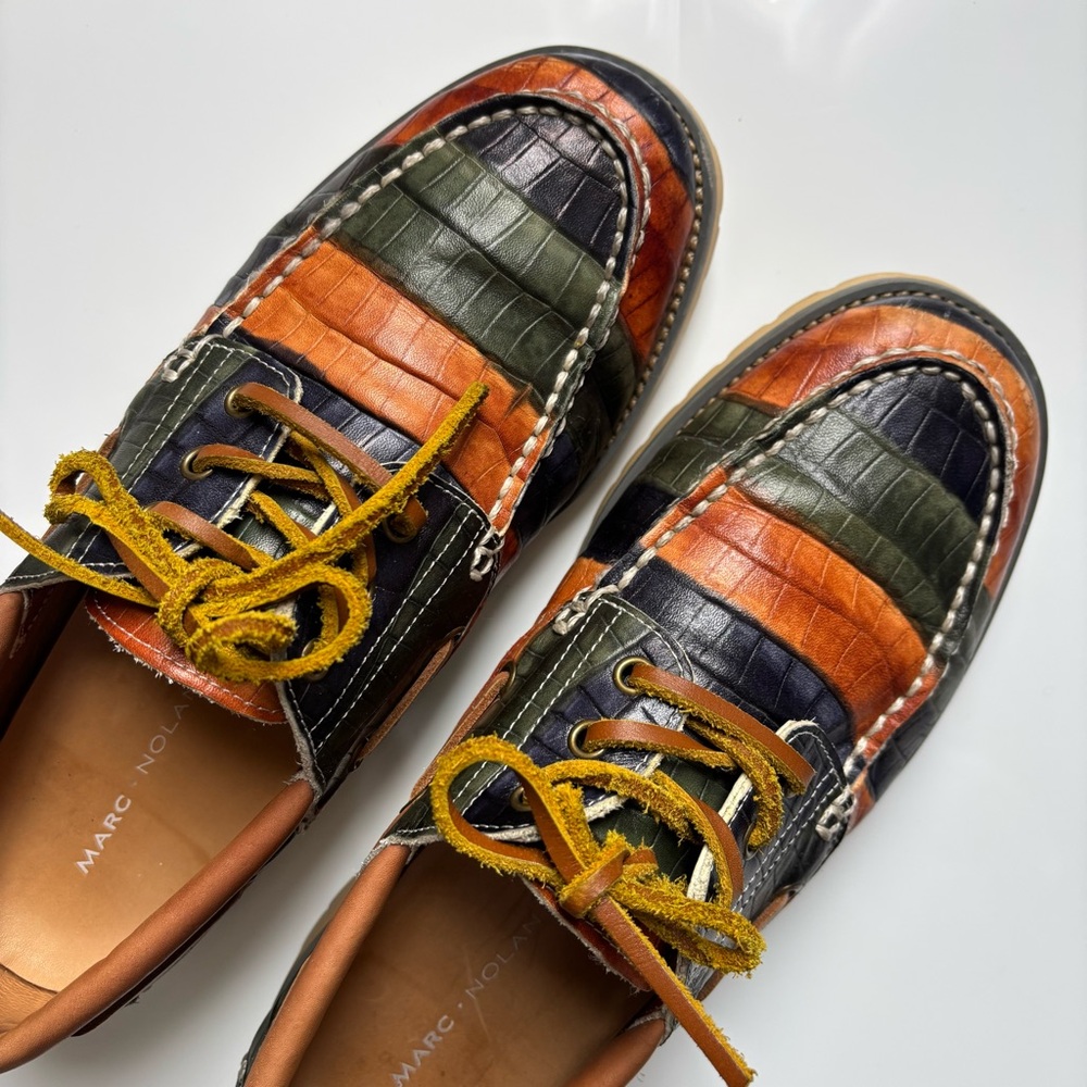Multicolor Leather Loafers